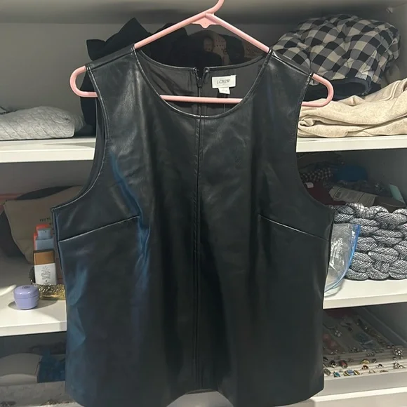 cute “pleather” tank top - Picture 1 of 4